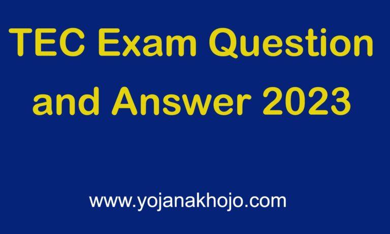 TEC Exam Question and Answer